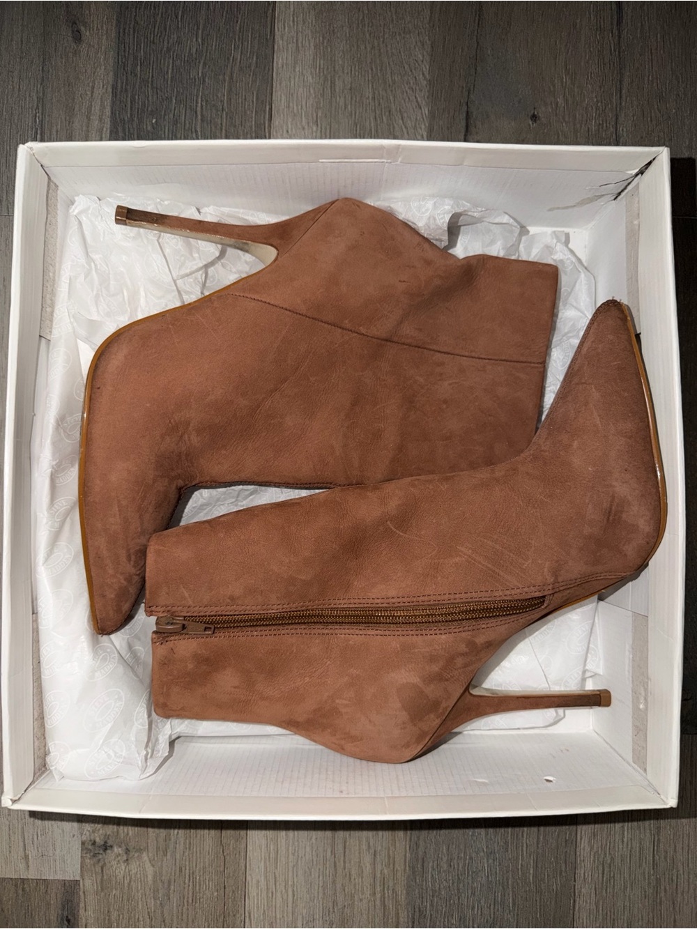 Steve Madden Deep Tan Ankle Boots Size 9